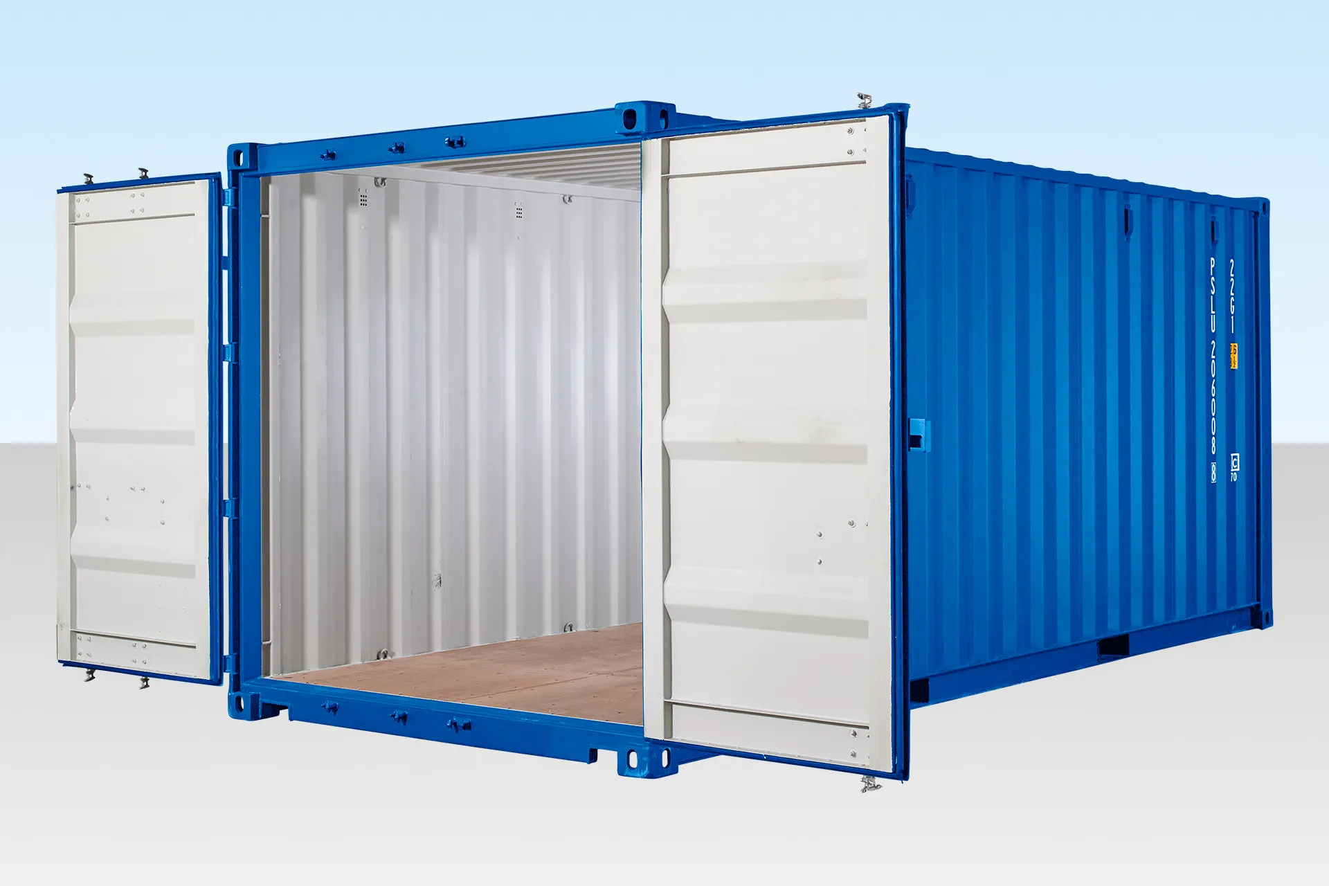 20Ft Shipping Container (One Trip) - Blue - Image 4