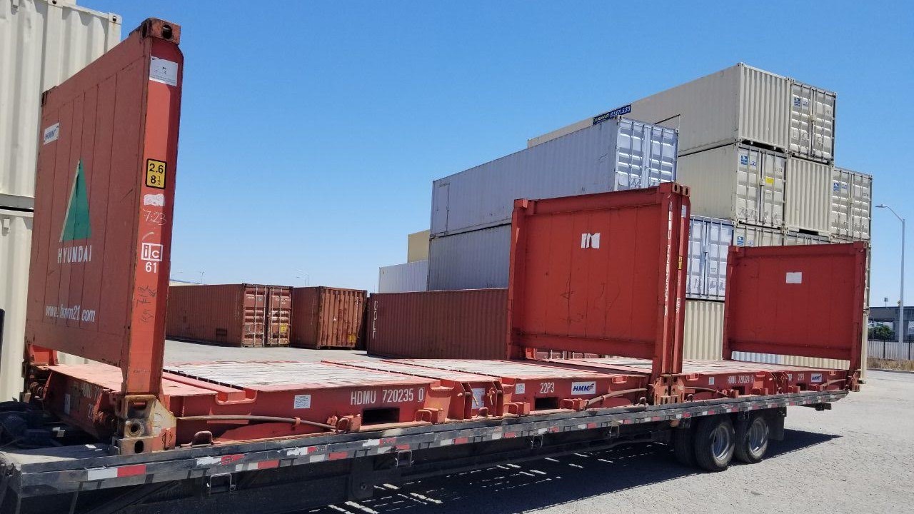 20Ft X 8Ft Used Flat Rack Shipping Containers - Image 2