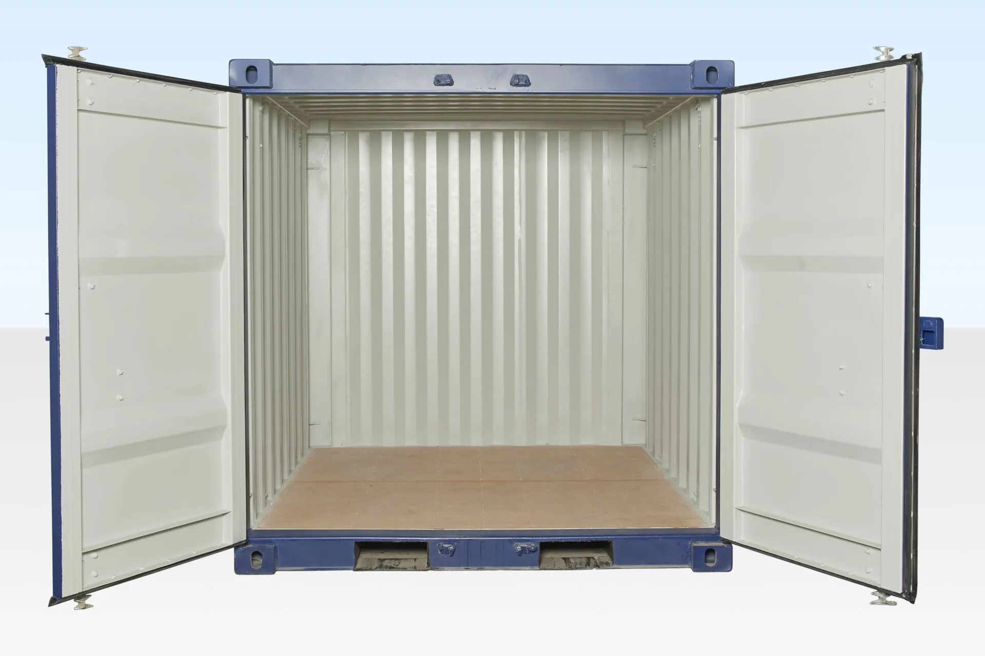 8Ft Shipping Container One Trip (Blue) - Image 3