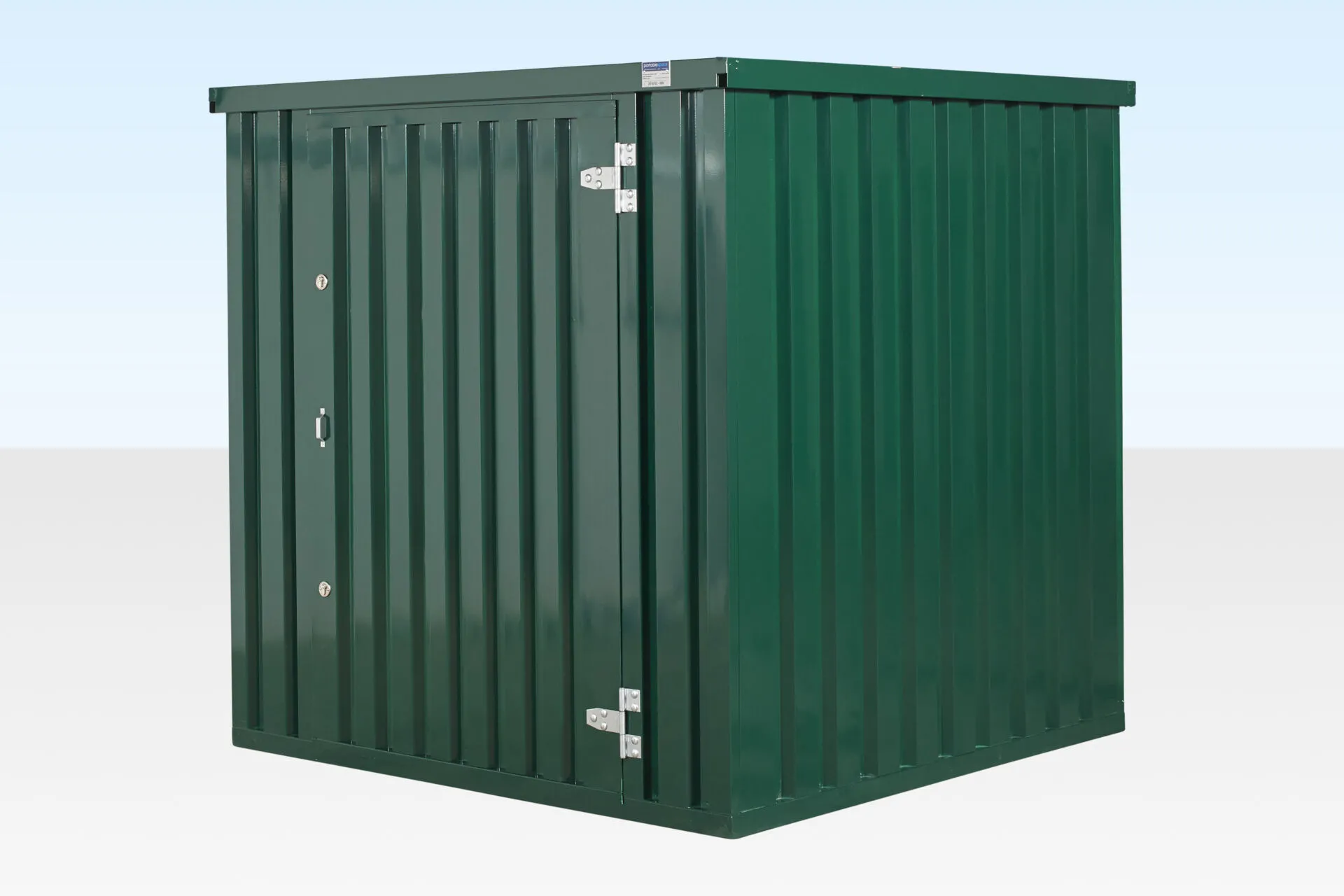 (Powder Coated) Flat Packed Metal Storage Container - Image 2